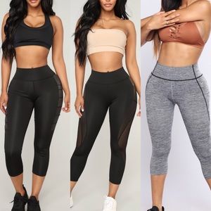 Fashion Nova Workout Bundle - 3 leggings!